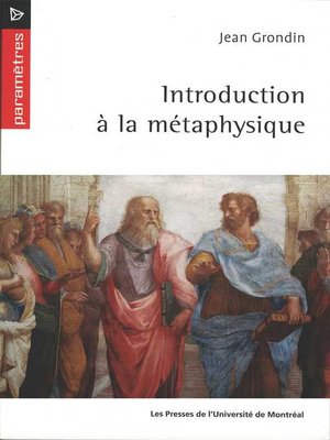 cover image of Introduction à la métaphysique